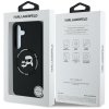 Etui Karl Lagerfeld Silicone Double      Heads And Circle MagSafe do Samsung Galaxy S25+ czarny